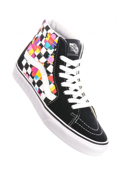 COCAMU VANS SK8 Hi Floral Checkerboard