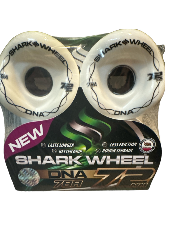 SHARK WHEEL 72MM, 78A DNA WHITE