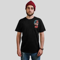 The Dudes POCKET GIRL Tee black