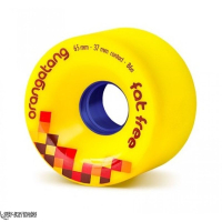 Orangatang Fat Free Wheels 65mm 86a gelb