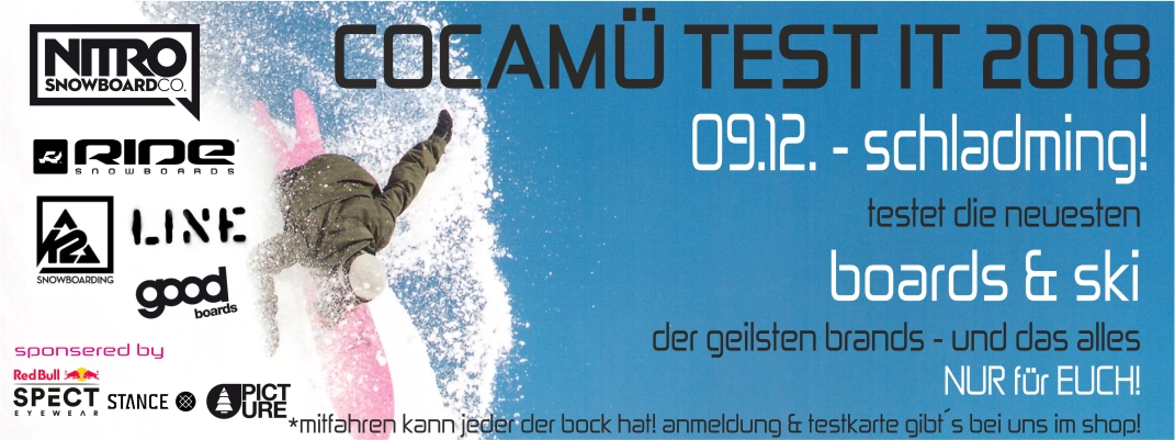 Anmeldung für TEST IT 09.12 Schladming