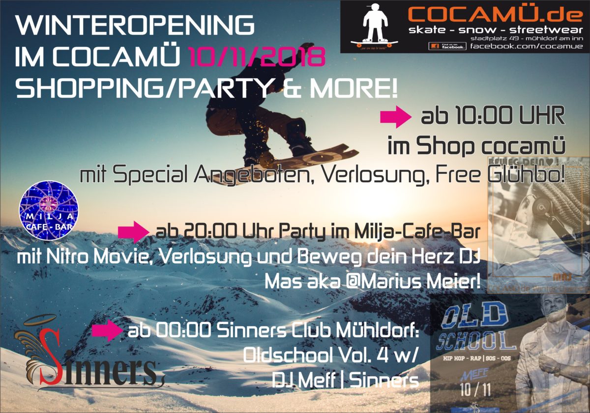 WINTER OPENING Shopping/Party & More!